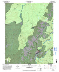 Download a high-resolution, GPS-compatible USGS topo map for Cass, WV (1998 edition)