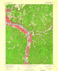 Download a high-resolution, GPS-compatible USGS topo map for Charleston East, WV (1959 edition)