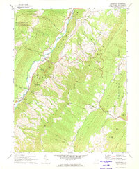 preview thumbnail of historical topo map of Pendleton County, WV in 1968
