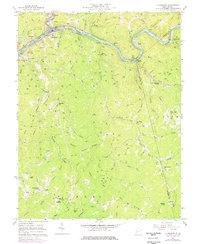 preview thumbnail of historical topo map of Clendenin, WV in 1957