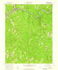 preview thumbnail of historical topo map of Clendenin, WV in 1957