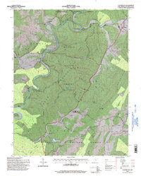 Download a high-resolution, GPS-compatible USGS topo map for Clover Lick, WV (1998 edition)