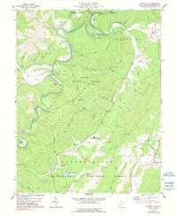 Download a high-resolution, GPS-compatible USGS topo map for Clover%20Lick, WV (1991 edition)