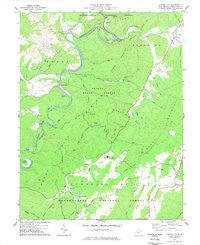 preview thumbnail of historical topo map of Pocahontas County, WV in 1977