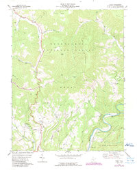 preview thumbnail of historical topo map of Pocahontas County, WV in 1974