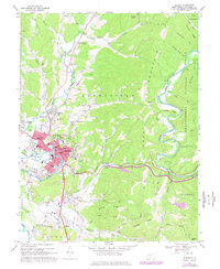 Download a high-resolution, GPS-compatible USGS topo map for Elkins, WV (1977 edition)
