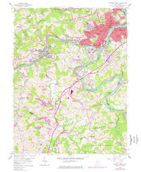 Download a high-resolution, GPS-compatible USGS topo map for Fairmont West, WV (1977 edition)