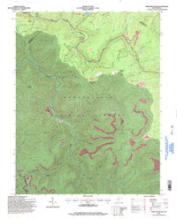 Download a high-resolution, GPS-compatible USGS topo map for Fork Mountain, WV (1998 edition)