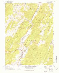 preview thumbnail of historical topo map of Franklin, WV in 1969