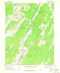 Download a high-resolution, GPS-compatible USGS topo map for Franklin, WV (1973 edition)