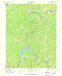 Download a high-resolution, GPS-compatible USGS topo map for Gauley Bridge, WV (1973 edition)
