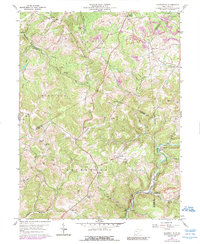 Download a high-resolution, GPS-compatible USGS topo map for Gladesville, WV (1989 edition)