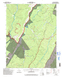 Download a high-resolution, GPS-compatible USGS topo map for Glady, WV (1998 edition)