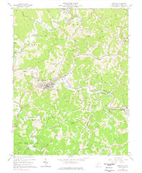 preview thumbnail of historical topo map of Glenville, WV in 1965