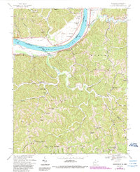 preview thumbnail of historical topo map of Cabell County, WV in 1968