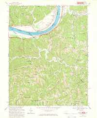 preview thumbnail of historical topo map of Cabell County, WV in 1968