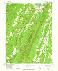 Download a high-resolution, GPS-compatible USGS topo map for Great Cacapon, WV (1967 edition)