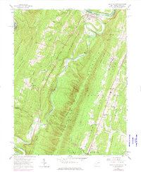 Download a high-resolution, GPS-compatible USGS topo map for Great Cacapon, WV (1976 edition)