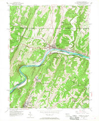 Download a high-resolution, GPS-compatible USGS topo map for Hancock, WV (1968 edition)