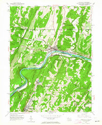 preview thumbnail of historical topo map of Hancock, MD in 1951