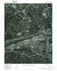 preview thumbnail of historical topo map of Huntington, WV in 1976