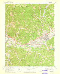 Download a high-resolution, GPS-compatible USGS topo map for Hurricane, WV (1973 edition)