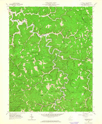 Download a high-resolution, GPS-compatible USGS topo map for Kiahsville, WV (1964 edition)