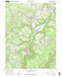 Download a high-resolution, GPS-compatible USGS topo map for Kingwood, WV (1998 edition)