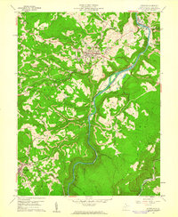 Download a high-resolution, GPS-compatible USGS topo map for Kingwood, WV (1961 edition)