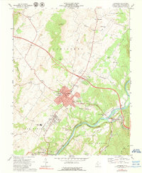 preview thumbnail of historical topo map of Lewisburg, WV in 1972