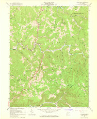 preview thumbnail of historical topo map of Braxton County, WV in 1967
