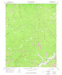 preview thumbnail of historical topo map of Nicholas County, WV in 1967