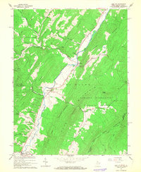 preview thumbnail of historical topo map of Hardy County, WV in 1966