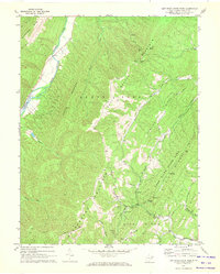 preview thumbnail of historical topo map of Hardy County, WV in 1967
