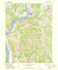 Download a high-resolution, GPS-compatible USGS topo map for Lubeck, WV (1972 edition)
