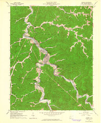 Download a high-resolution, GPS-compatible USGS topo map for Madison, WV (1964 edition)