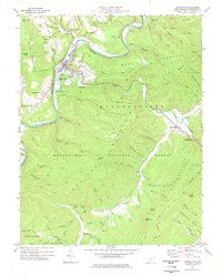 preview thumbnail of historical topo map of Marlinton, WV in 1977