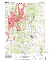 preview thumbnail of historical topo map of Martinsburg, WV in 1997