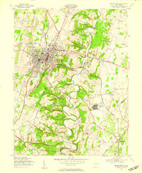 Download a high-resolution, GPS-compatible USGS topo map for Martinsburg, WV (1957 edition)