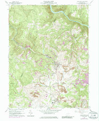 Download a high-resolution, GPS-compatible USGS topo map for Masontown, WV (1986 edition)