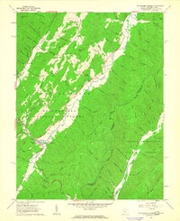 preview thumbnail of historical topo map of Pocahontas County, WV in 1962