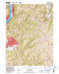 Download a high-resolution, GPS-compatible USGS topo map for Moundsville, WV (1999 edition)