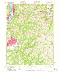 Download a high-resolution, GPS-compatible USGS topo map for Moundsville, WV (1973 edition)