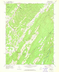 preview thumbnail of historical topo map of Pendleton County, WV in 1969