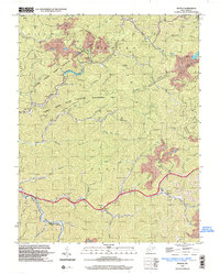 preview thumbnail of historical topo map of Mingo County, WV in 1996