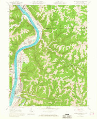 Download a high-resolution, GPS-compatible USGS topo map for New Martinsville, WV (1968 edition)