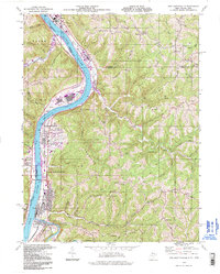 Download a high-resolution, GPS-compatible USGS topo map for New Martinsville, WV (1998 edition)