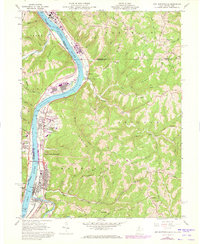 preview thumbnail of historical topo map of New Martinsville, WV in 1960