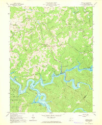 Download a high-resolution, GPS-compatible USGS topo map for Newville, WV (1968 edition)