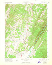 preview thumbnail of historical topo map of Hardy County, WV in 1970